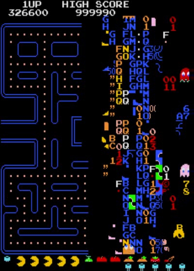 The Infamous Pac-Man 'KillScreen' (Level 256)
